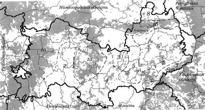 Ботанико-географическое районирование Мордовии